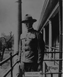  Lieutenant Lowry attended Officers' Training School at Fort Ridge, Monroe, Virginia, and graduated as a Photographic Aerial Observer in the grade of second lieutenant. He was then assigned to duty at Fort Ridge, Monroe, Virginia.  [Wings]