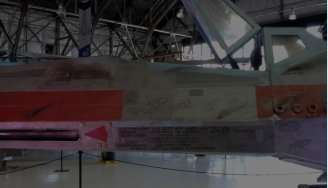 #9: Visible in this photo are some of the cast and crew signatures.  [Wings Museum, George Blood]