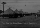 #1. Prior to completion of the Temporary Wooden Barracks & the Brick Barracks (Bldg. 349), men had been quartered in tents within the area known as "Tent City," 29 Aug 1939  [Wings]  
