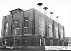 1940: Building 361, 4th Avenue; Lowry’s Steam Plant. Consists of 8,701 square feet of space, masonry construction, dedicated to heating selected buildings on Lowry Field.  [Wings]