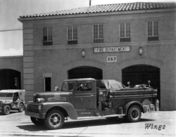 Building 357. Lowry Base's Fire Department. [Wings]